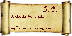 Sloboda Veronika névjegykártya